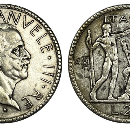 Italy Kingdom 1927 R 20 Lire Vittorio Emanuele